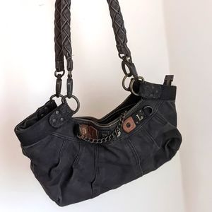 Diesel black canvas bag.